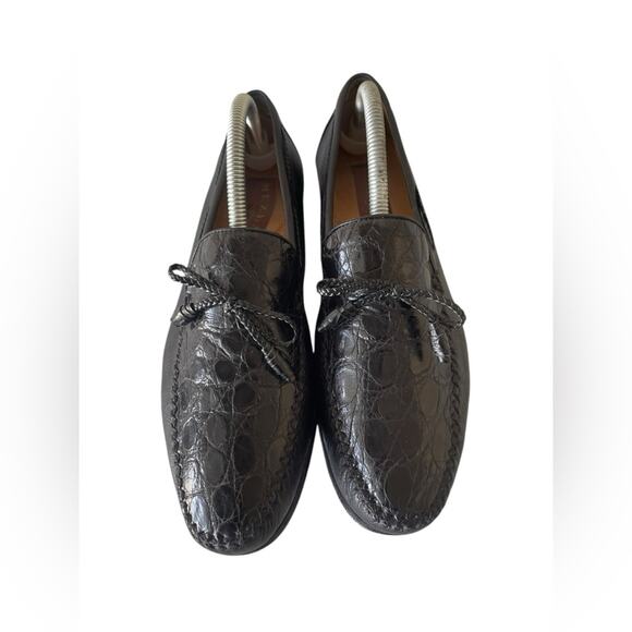 Mezlan Genuine Crocodile Tassle Penny Loafer - 9 main image 9